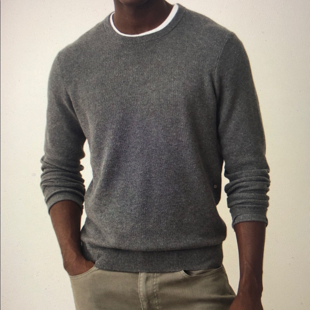 Marine Layer Sweater Tee Men’s M Charcoal Gray